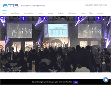Tablet Screenshot of ems-events.co.uk